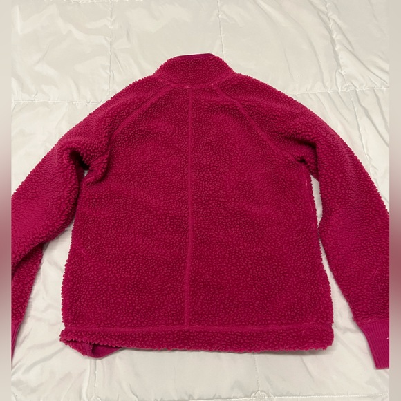 Vintage Pink Sherpa Zip-Up - Picture 2 of 3
